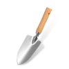 Beech Wood Stainless Steel Garden Tool Set - Ergonomic Wood Handle Gardening Tools for Planting