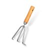 Beech Wood Stainless Steel Garden Tool Set - Ergonomic Wood Handle Gardening Tools for Planting