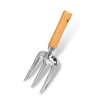 Beech Wood Stainless Steel Garden Tool Set - Ergonomic Wood Handle Gardening Tools for Planting