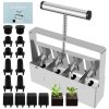 Hand Soil Blocker Tool - Single Row Seedling Soil Block Maker for Garden Planting Gardening