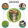 Foldable Oxford Cloth Garden Leaf Bin - Outdoor Garden Yard Leaf Waste Collection Bag with Steel Wire