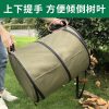 Foldable Oxford Cloth Garden Leaf Bin - Outdoor Garden Yard Leaf Waste Collection Bag with Steel Wire