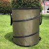 Foldable Oxford Cloth Garden Leaf Bin - Outdoor Garden Yard Leaf Waste Collection Bag with Steel Wire