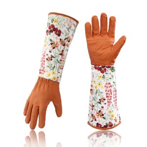glove-01.jpg Printed Garden Gloves - Oxford Cloth Long Wrist Gardening Gloves Anti-Puncture for Pruning