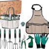 gt-05.jpg Aluminum Alloy Garden Tool 11-Piece Set - Gardening Kit with Shovel Rake Hand Trowel Pruning Shears