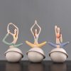 Yoga Figure Resin Ornament – Zen Desk Decor for Bedroom Office