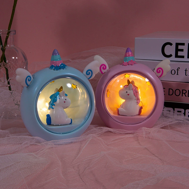 Unicorn Star Light Resin Night Light Desk Lamp Bedroom Decoration Birthday Gift