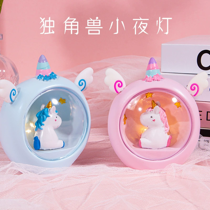 Unicorn Star Light Resin Night Light Desk Lamp Bedroom Decoration Birthday Gift