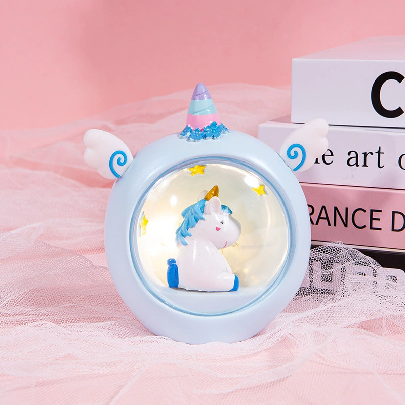 Unicorn Star Light Resin Night Light Desk Lamp Bedroom Decoration Birthday Gift