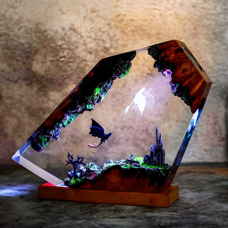 img_2 Bohemian Resin Night Light – Creative Bedroom Desk Decor Lamp