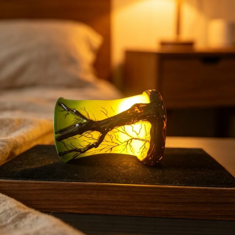Dead Forest Resin Night Light – Creative LED Atmosphere Lamp
