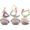 Yoga Figure Resin Ornament – Zen Desk Decor for Bedroom Office