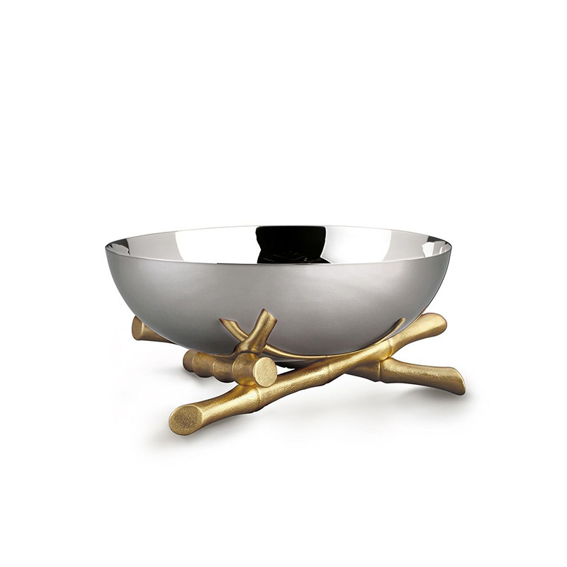 Cross-border Stainless Steel Fruit Tray - Living Room Dining Table Decorative Plate