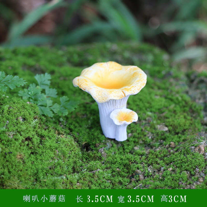 Simulation Garden Mushroom Ornament - Resin Fairy Garden Miniature Decor