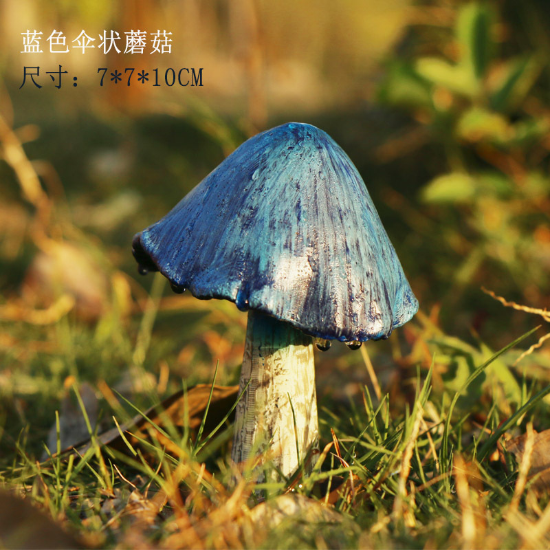 Simulation Garden Mushroom Ornament - Resin Fairy Garden Miniature Decor