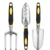 Macaron 6-Piece Garden Tool Set - Colorful Gardening Tools with Tool Steel Heads for Planting