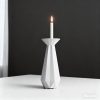 Nordic Origami Ceramic Candle Holder - Creative Folded Design Candelabra, 3 Sizes