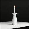 Nordic Origami Ceramic Candle Holder - Creative Folded Design Candelabra, 3 Sizes
