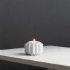 Nordic Origami Ceramic Candle Holder - Creative Folded Design Candelabra, 3 Sizes