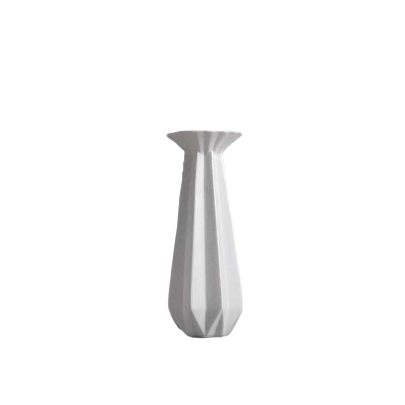 Nordic Origami Ceramic Candle Holder - Creative Folded Design Candelabra, 3 Sizes