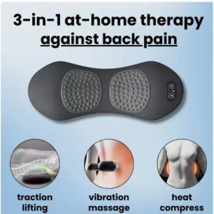 Lumbar Support Pillow for Sleeping - Waist Cushion with Massage Heating