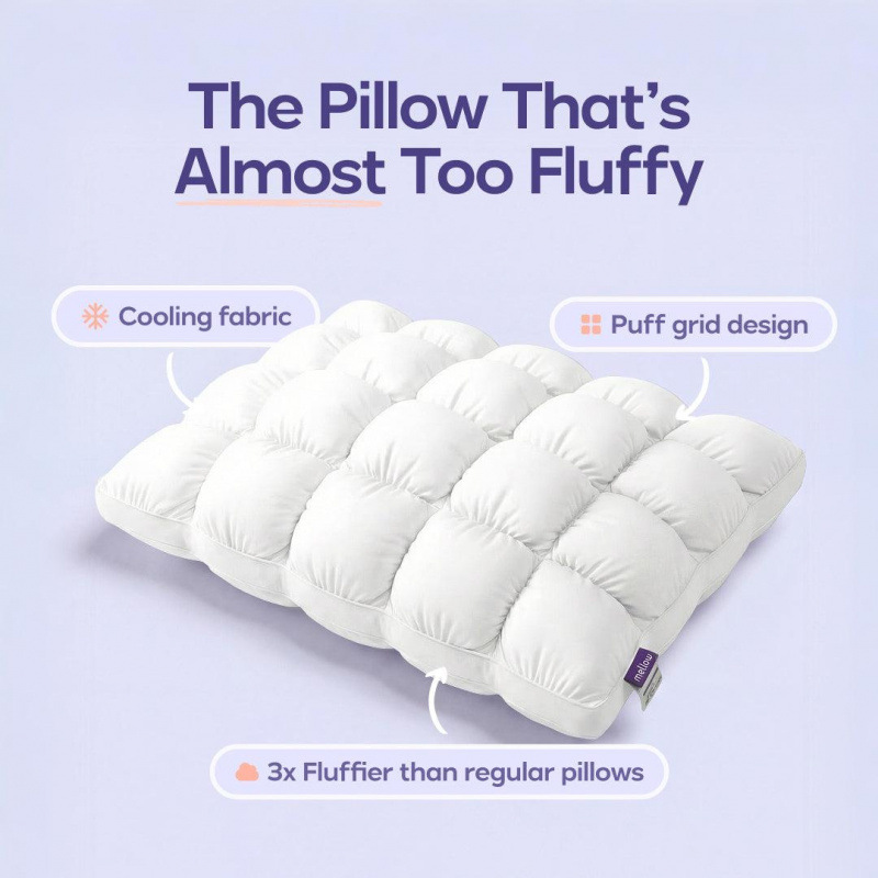 Cloud Bread Pillow - High Elastic Fluffy Pillow for Neck Protection