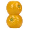 Ceramic Fruit Candle Holder - Strawberry Orange Lemon, Creative Geometric Decor