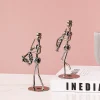 p_1783362457111_ihpc Iron Band Musician Figure Metal Crafts Simple Style Creative Birthday Gift Bedroom Desktop Decoration