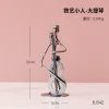 p_1783362461938_5eaf Iron Band Musician Figure Metal Crafts Simple Style Creative Birthday Gift Bedroom Desktop Decoration