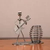 p_1783362471378_50cq Iron Band Musician Figure Metal Crafts Simple Style Creative Birthday Gift Bedroom Desktop Decoration