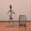 p_1783362473705_sn8h Iron Band Musician Figure Metal Crafts Simple Style Creative Birthday Gift Bedroom Desktop Decoration