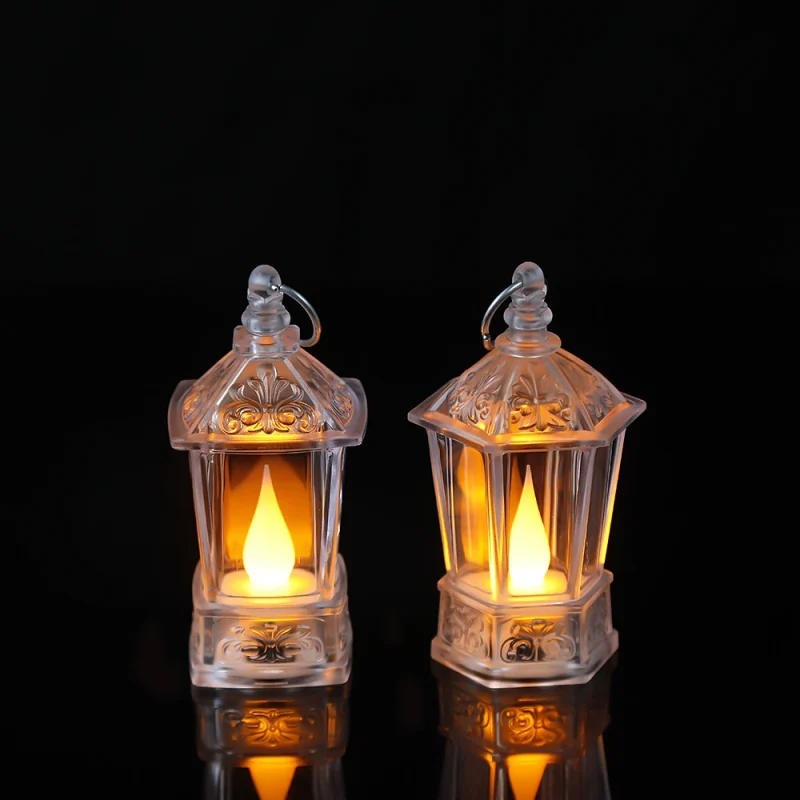 p_1783362502755_jq6k Transparent Mini LED Candle Lantern Desktop Decoration Bedroom Ambiance Light Square Lamp
