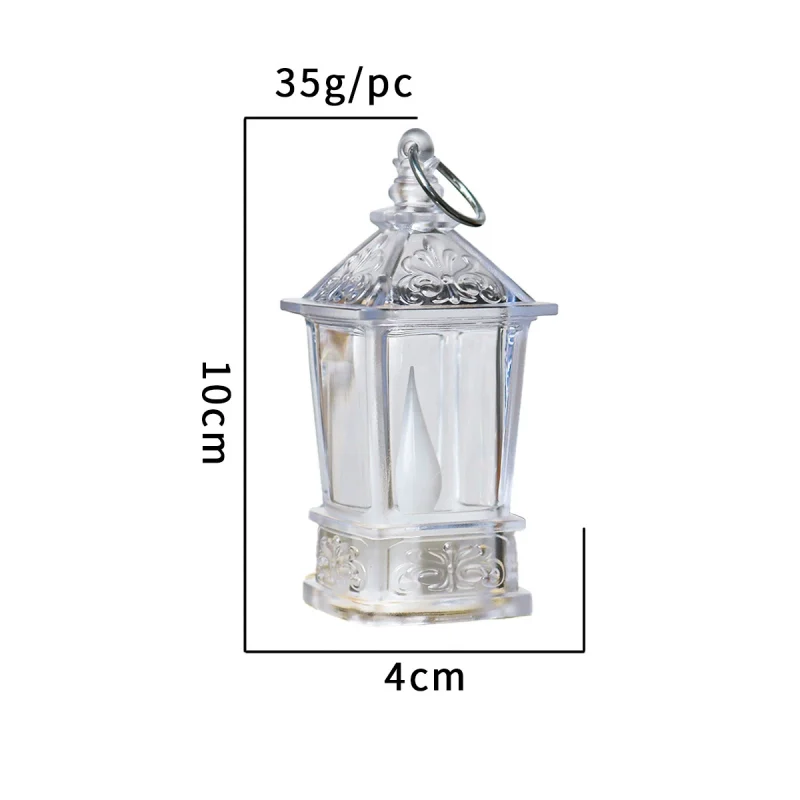 p_1783362503854_vj4b Transparent Mini LED Candle Lantern Desktop Decoration Bedroom Ambiance Light Square Lamp