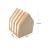 Charging Wooden Cabin Night Light Touch Dimmer Warm Bedroom Decoration Gift Wood House Lamp