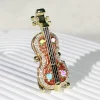 Cross-border Hot Selling Metal Enamel Crafts Creative Violin Decoration Festival Holiday Gift Wholesale