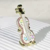 Cross-border Hot Selling Metal Enamel Crafts Creative Violin Decoration Festival Holiday Gift Wholesale