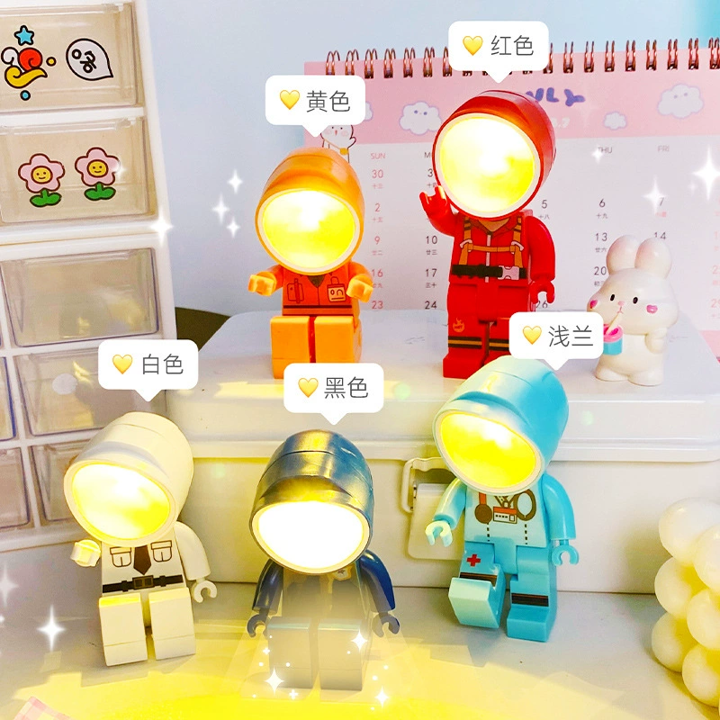 Cartoon Creative Night Light Children Bedroom Bedside Sleep Lamp Student Dormitory Reading Eye-care Light Gift