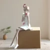 Nordic New Creative Sister Girls Figure Decoration Living Room Bedroom Home Decor Resin Craft Garden