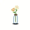 Cross-border 2D Metal Vase Desktop Decoration Living Room Bedroom Bookshelf Home Decor Colorful