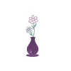 Cross-border 2D Metal Vase Desktop Decoration Living Room Bedroom Bookshelf Home Decor Colorful