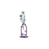 Cross-border 2D Metal Vase Desktop Decoration Living Room Bedroom Bookshelf Home Decor Colorful