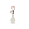 Cross-border 2D Metal Vase Desktop Decoration Living Room Bedroom Bookshelf Home Decor Colorful