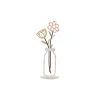 Cross-border 2D Metal Vase Desktop Decoration Living Room Bedroom Bookshelf Home Decor Colorful