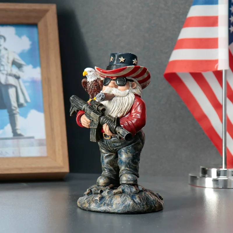 p_1783362746254_48uk Cross-border Gun-wielding Dwarf Resin Figure Home Decoration Bedroom Living Room Ornament Wholesale