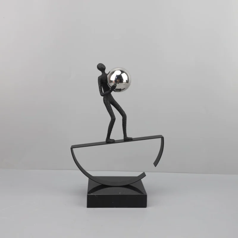 p_1783362789231_w79h Nordic Creative Abstract Acrobat Sports Figure Metal Ornament Hallway Bedroom Study Living Room Desktop Decor