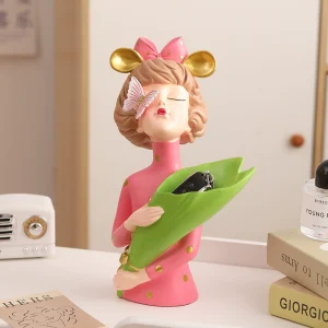 p_1783362811770_op45 Dream House Creative Cartoon Girl Light Luxury Desktop Handmade Decoration Gift Bedroom Storage Delicate