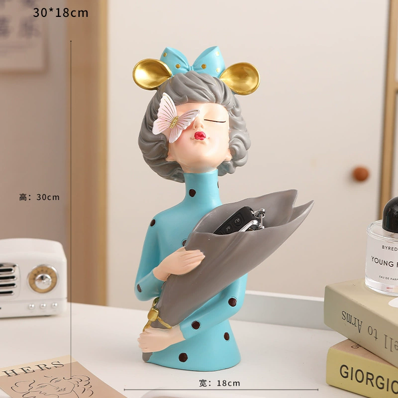 p_1783362814923_cqrt Dream House Creative Cartoon Girl Light Luxury Desktop Handmade Decoration Gift Bedroom Storage Delicate