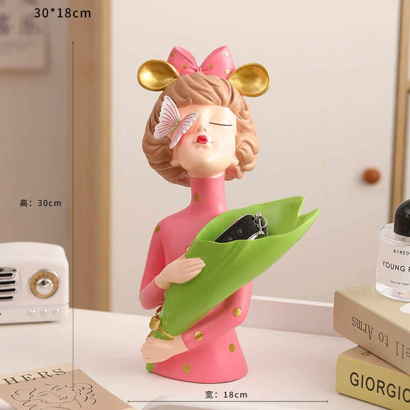 p_1783362817732_xhlw Dream House Creative Cartoon Girl Light Luxury Desktop Handmade Decoration Gift Bedroom Storage Delicate