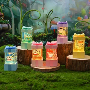 Viral Crystal Star Night Light Small Desktop Decoration Bedroom Creative Flowing Sand Lamp Birthday Gift