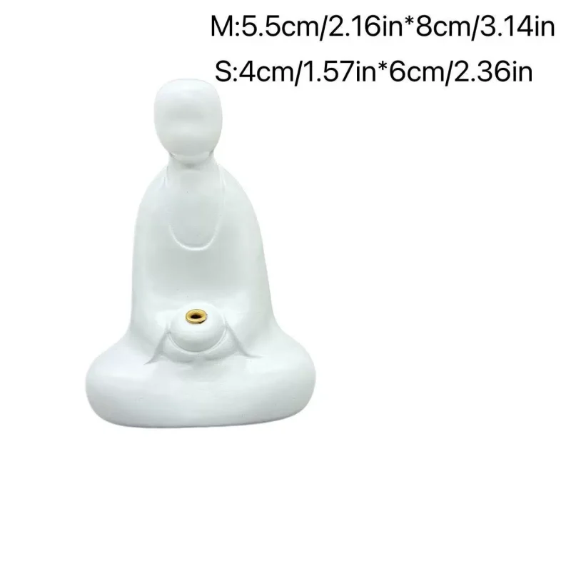 Cross-border Home Room Bedroom Office Decoration Zen Faceless Buddha Incense Holder Creative Resin Ornament
